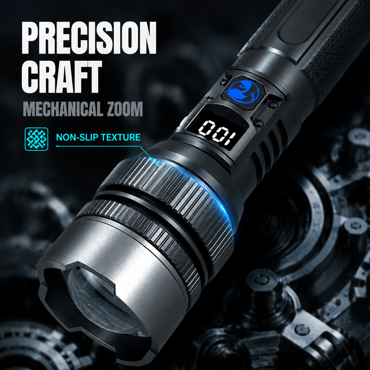 🔦 High-Power LED Flashlight – Bright, Long-Range Portable Torch for Outdoor Use